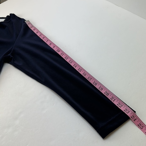 Vintage TR Bentley Navy Velvet Maxi Dress Large Floral Beaded Detail Side Slit - Picture 12 of 14